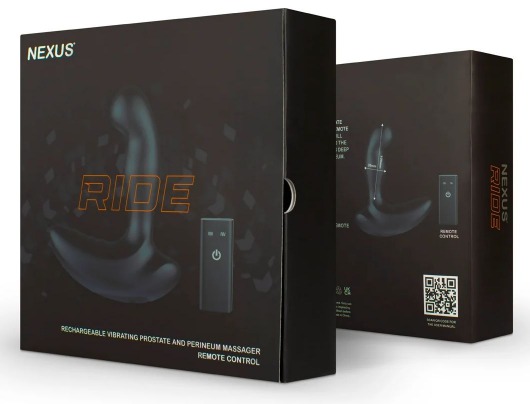 Черный вибромассажер простаты и промежности Nexus Ride - 14 см. - Nexus Range - в Коломне купить с доставкой