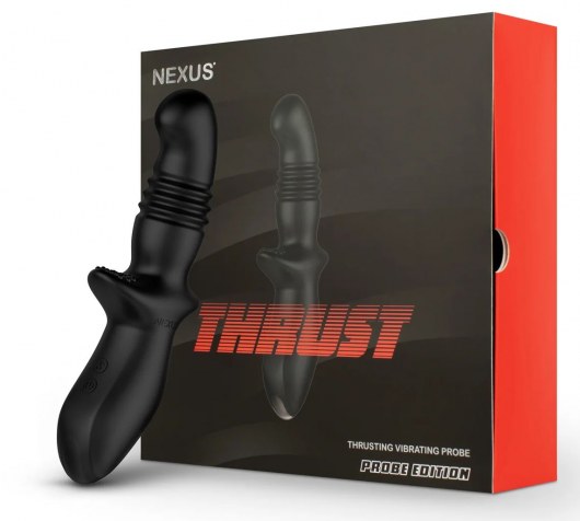 Черный вибромассажер простаты Nexus Thrust с возвратно-поступательными движениями - Nexus Range - в Коломне купить с доставкой