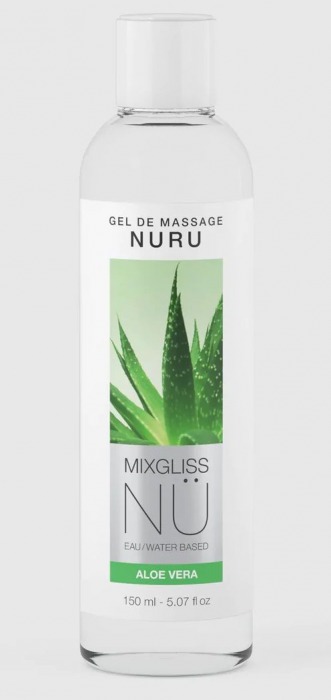 Массажный гель на водной основе Mixgliss NU Aloe Vera - 150 мл. - Strap-on-me - купить с доставкой в Коломне