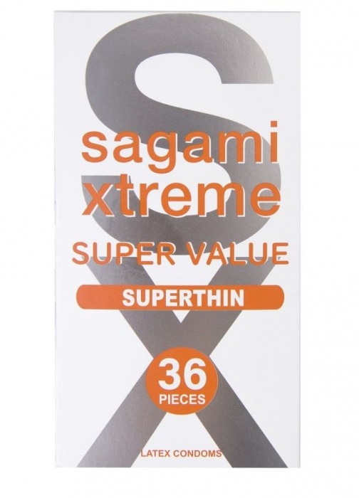 Ультратонкие презервативы Sagami Xtreme Superthin - 36 шт. - Sagami - купить с доставкой в Коломне