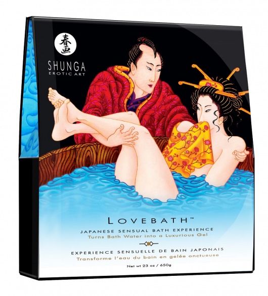 Соль для ванны Lovebath Ocean temptation, превращающая воду в гель - 650 гр. - Shunga - купить с доставкой в Коломне