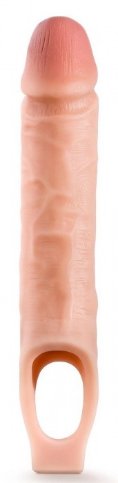 Телесная насадка на пенис 10 Inch Cock Sheath Extender - 25 см. - Blush Novelties - в Коломне купить с доставкой