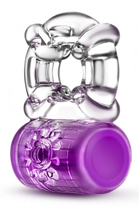 Фиолетовое эрекционное виброкольцо Pleaser Rechargeable C-Ring - Blush Novelties - в Коломне купить с доставкой