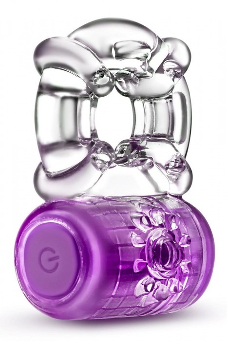 Фиолетовое эрекционное виброкольцо One Night Stand Vibrating C-Ring - Blush Novelties - в Коломне купить с доставкой