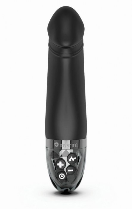 Черный вибратор с электростимуляцией Real Deal Neal - 16,5 см. - MyStim - купить с доставкой в Коломне