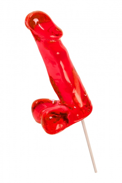 Красный леденец в форме члена со вкусом виски - 173 гр. - Sosuчki - купить с доставкой в Коломне