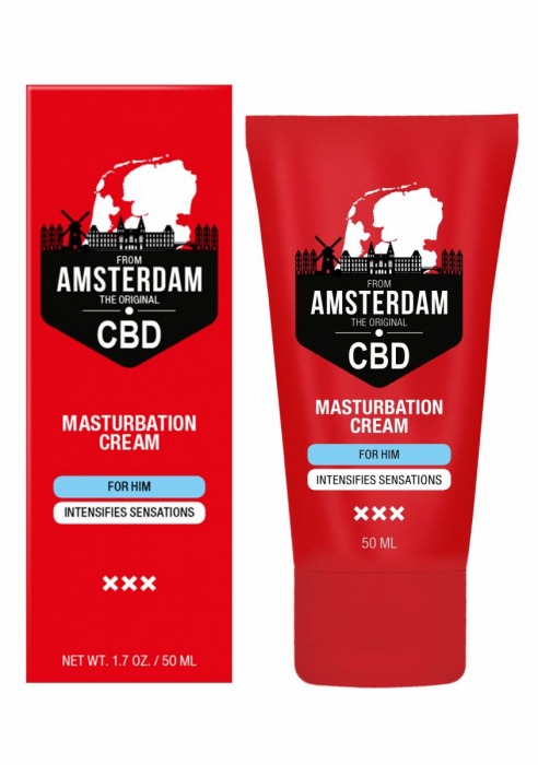 Крем для мастурбации для мужчин CBD from Amsterdam Masturbation Cream For Him - 50 мл. - Shots Media BV - купить с доставкой в Коломне