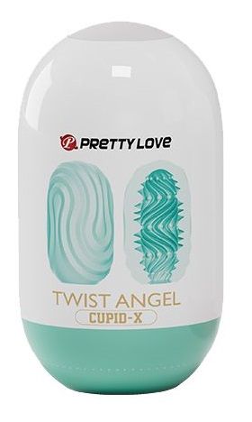 Бирюзовый мастурбатор-яйцо Twist Angel - Baile - в Коломне купить с доставкой