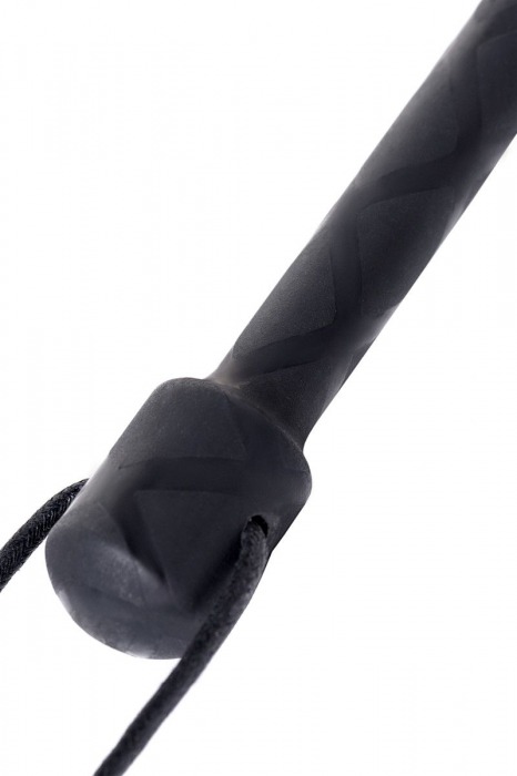 Чёрный стек с совой на кожаном наконечнике - 24 см. - ToyFa - купить с доставкой в Коломне