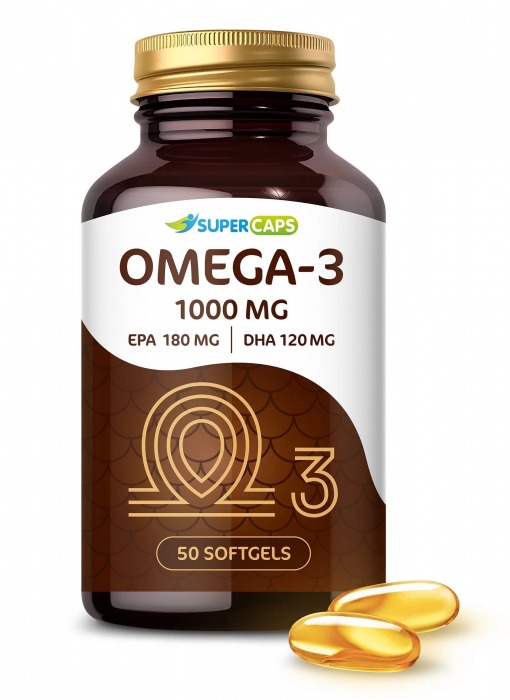 Пищевая добавка SuperCaps OMEGA-3 - 50 капсул (1000 мг) - SuperCaps - купить с доставкой в Коломне