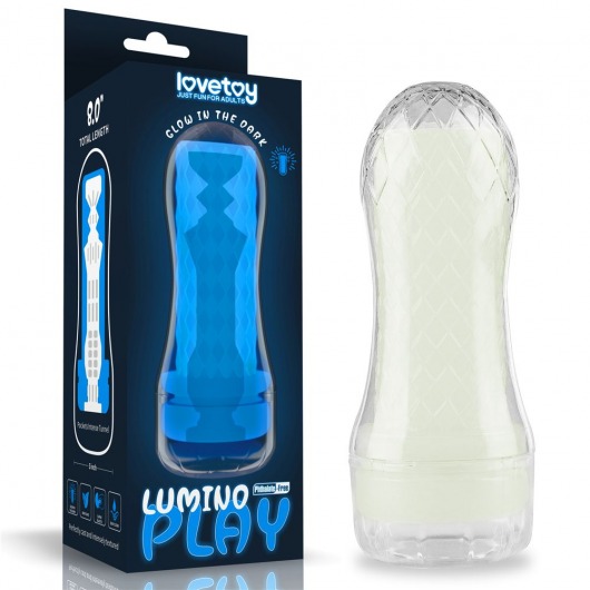 Светящийся в темноте мастурбатор Lumino Play Masturbator Pocketed - Lovetoy - в Коломне купить с доставкой