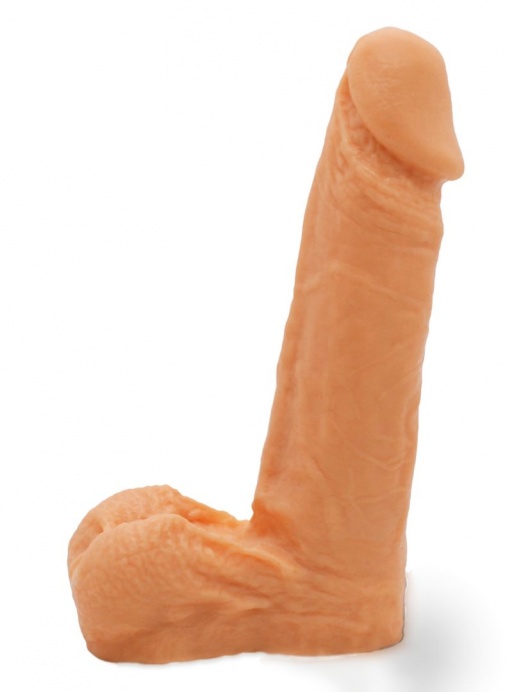 Реалистичный фаллоимитатор с мошонкой на трусиках Харнесс - 16,5 см. - LOVETOY (А-Полимер) - купить с доставкой в Коломне