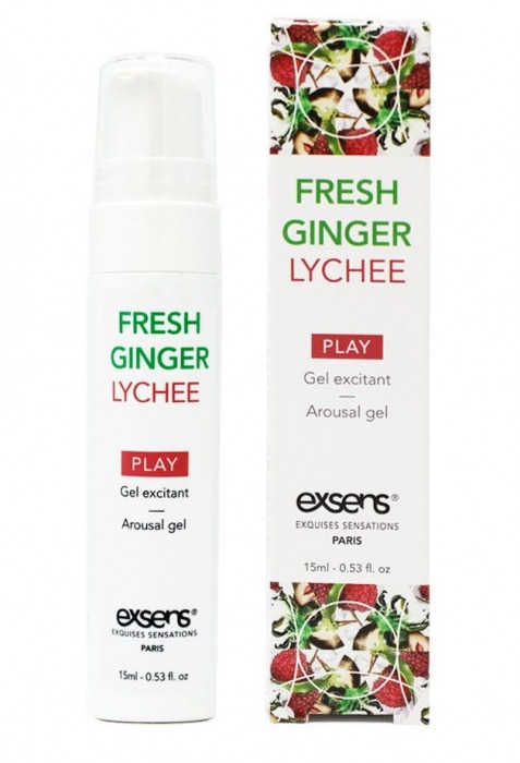 Возбуждающий гель Fresh Ginger Lychee Arousal Gel - 15 мл. - Exsens - купить с доставкой в Коломне