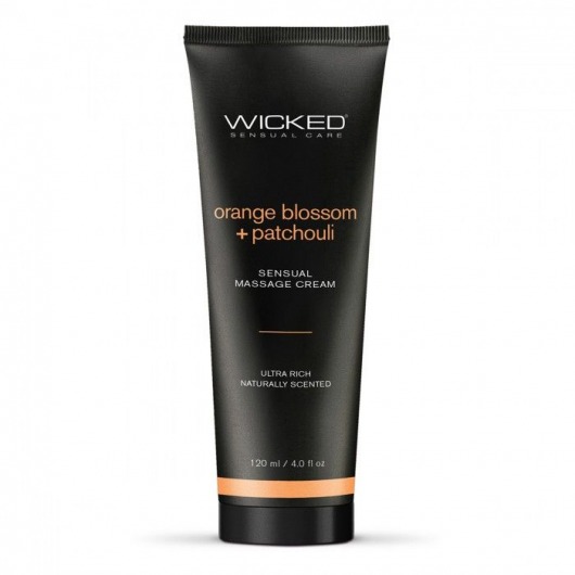 Массажный легкий крем WICKED Orange Blossom plus Patchouli - 120 мл. - Wicked - купить с доставкой в Коломне