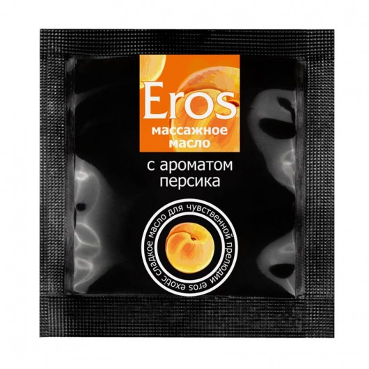 Саше массажного масла Eros exotic с ароматом персика - 4 гр. - Биоритм - купить с доставкой в Коломне