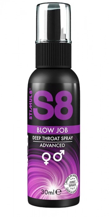 Лубрикант для орального секса S8 Deep Throat Spray - 30 мл. - Stimul8 - купить с доставкой в Коломне