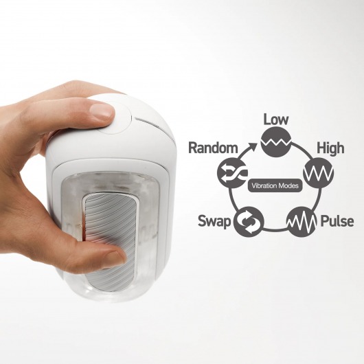 Белый мастурбатор Tenga Flip Zero Gravity с вибрацией - Tenga - в Коломне купить с доставкой