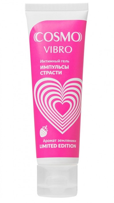 Возбуждающий гель на водно-силиконовой основе Cosmo Vibro с ароматом земляники - 50 гр. - Биоритм - купить с доставкой в Коломне