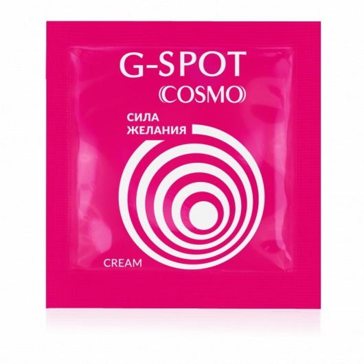 Стимулирующий интимный крем для женщин Cosmo G-spot - 2 гр. - Биоритм - купить с доставкой в Коломне