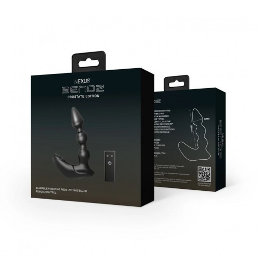 Черный вибростимулятор Nexus Bendz Prostate Edition - 14,1 см. - Nexus Range - в Коломне купить с доставкой