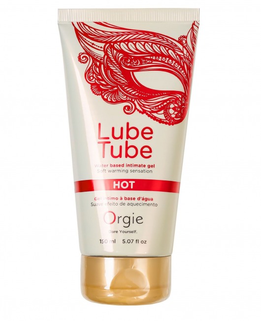 Интимный гель на водной основе Lube Tube Hot с разогревающим эффектом - 150 мл. - ORGIE - купить с доставкой в Коломне