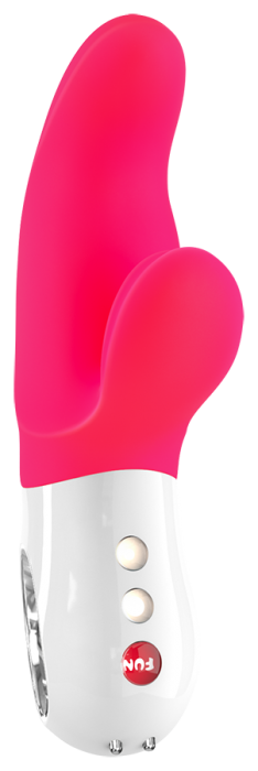 Розовый вибратор с двумя моторами MiSS Bi - 17 см. - Fun Factory