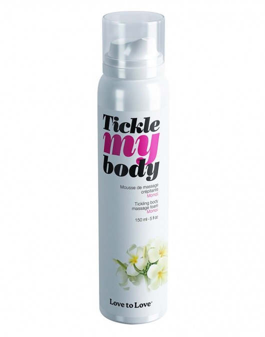 Массажная хрустящая пенка Tickle My Body Monoi с ароматом моной - 150 мл. - Love to Love - купить с доставкой в Коломне