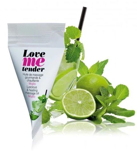 Съедобное согревающее массажное масло Love Me Tender Mojito с ароматом мохито - 10 мл. - Love to Love - купить с доставкой в Коломне