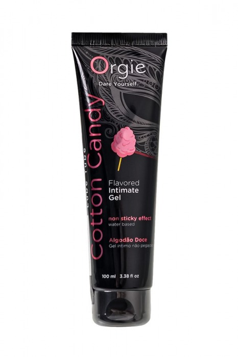 Интимный гель на водной осное Lube Tube Cotton Candy со вкусом сахарной ваты - 100 мл. - ORGIE - купить с доставкой в Коломне