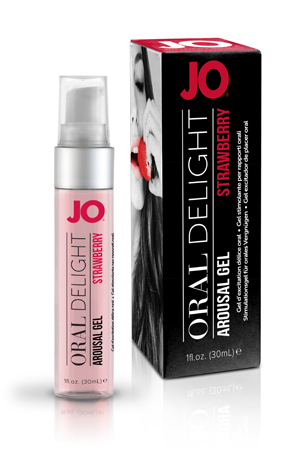 Клубничный лубрикант для оральных ласк Oral Delight Strawberry Sensation - 30 мл. - System JO - купить с доставкой в Коломне