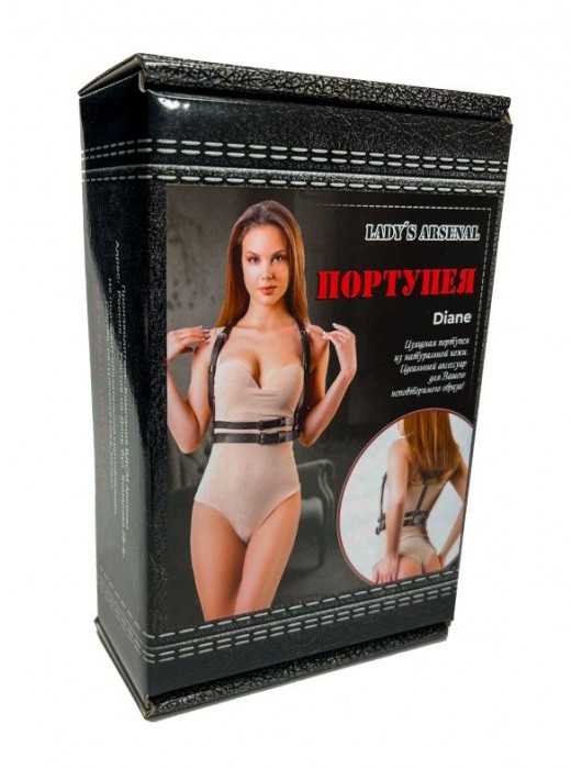 Изящная портупея из натуральной кожи Diane - БДСМ Арсенал - купить с доставкой в Коломне