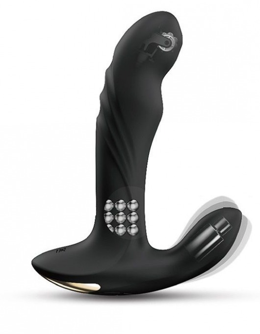 Черный вибромассажер простаты Multi P-Joy с 3 моторами - Dorcel - в Коломне купить с доставкой