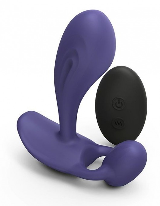 Темно-синий вибромассажер Witty P G Vibrator with Remote Control - Love to Love - в Коломне купить с доставкой