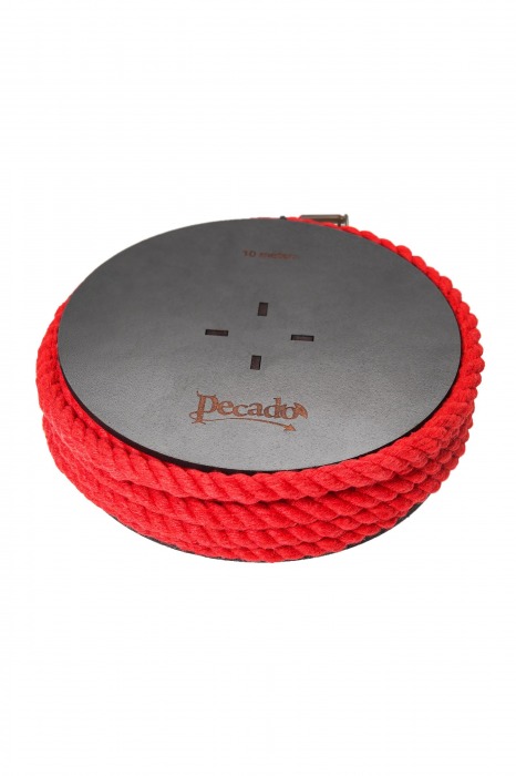 Красная веревка для шибари на катушке - 10 м. - Pecado - купить с доставкой в Коломне
