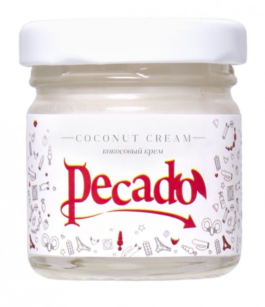 Массажная свеча Сoconut Cream - 35 мл. - Pecado - купить с доставкой в Коломне