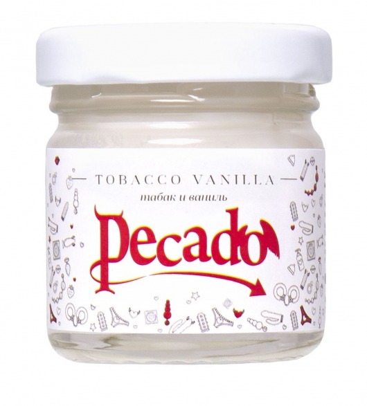 Массажная свеча Tobacco Vanilla - 35 мл. - Pecado - купить с доставкой в Коломне