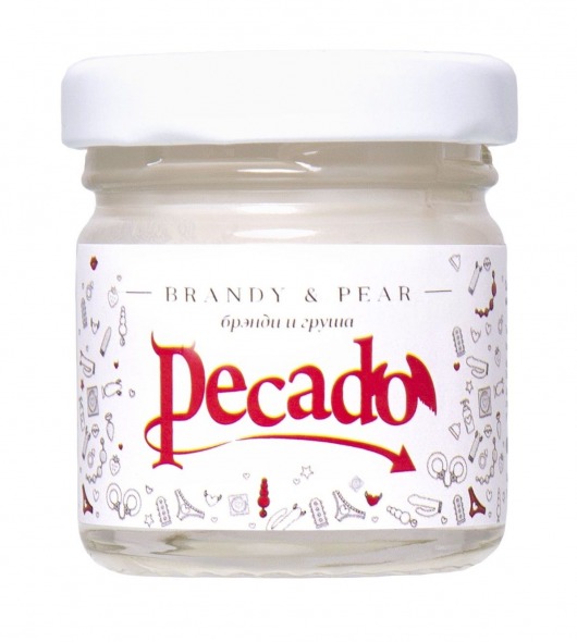 Массажная свеча Brandy   Pear - 35 мл. - Pecado - купить с доставкой в Коломне