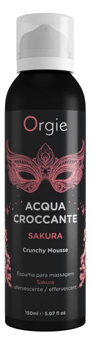 Хрустящая пенка для массажа Orgie Acqua Croccante Sakura с ароматом сакуры - 150 мл. - ORGIE - купить с доставкой в Коломне