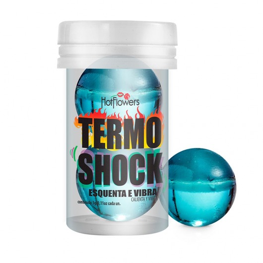 Интимный гель Termo Shock Hot Ball с разогревающе-покалывающим эффектом (2 шарика по 3 гр.) - HotFlowers - купить с доставкой в Коломне