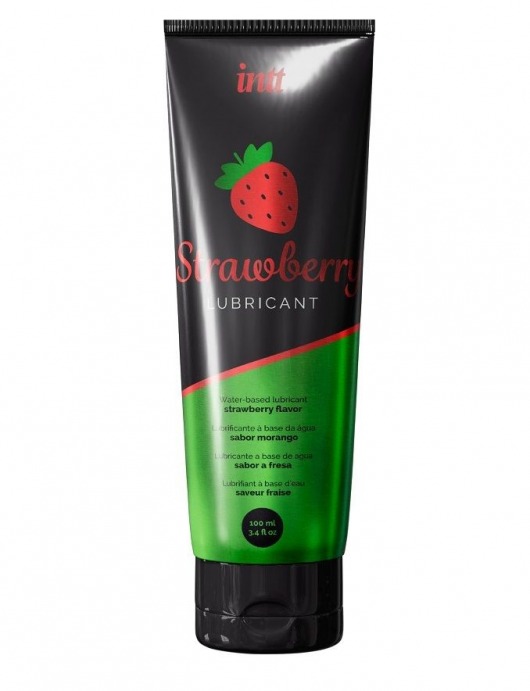 Смазка на водной основе с ароматом клубники Strawberry Lubricant - 100 мл. - INTT - купить с доставкой в Коломне