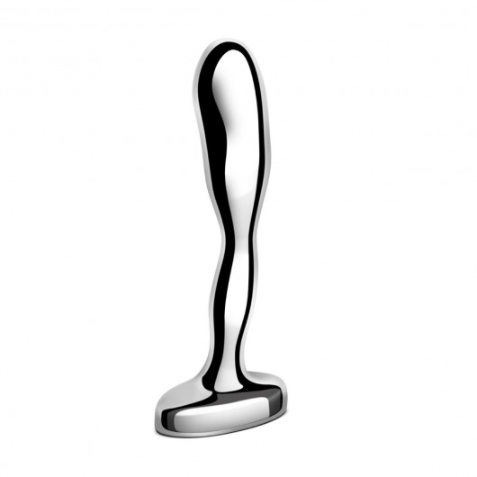 Стальной стимулятор простаты Stainless Steel Prostate Plug - 11,5 см. - b-Vibe - в Коломне купить с доставкой