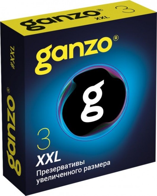 Презервативы увеличенного размера Ganzo XXL - 3 шт. - Ganzo - купить с доставкой в Коломне