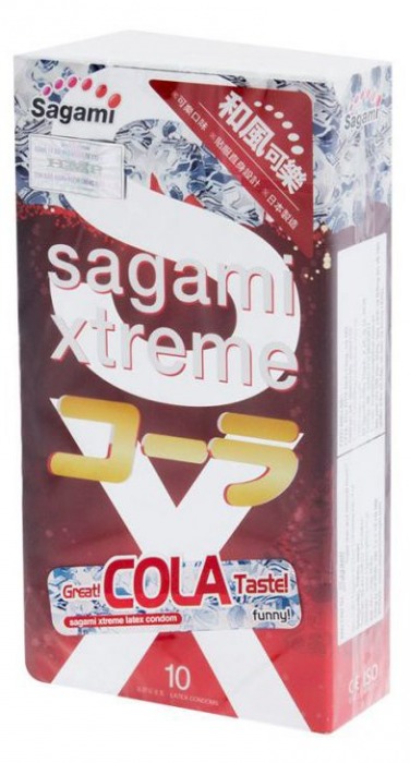 Ароматизированные презервативы Sagami Xtreme COLA - 10 шт. - Sagami - купить с доставкой в Коломне