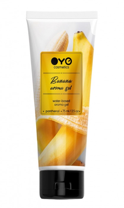 Лубрикант на водной основе OYO Aroma Gel Banana с ароматом банана - 75 мл. - OYO - купить с доставкой в Коломне