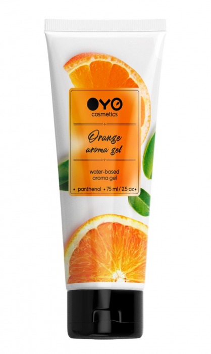 Лубрикант на водной основе OYO Aroma Gel Orange с ароматом апельсина - 75 мл. - OYO - купить с доставкой в Коломне