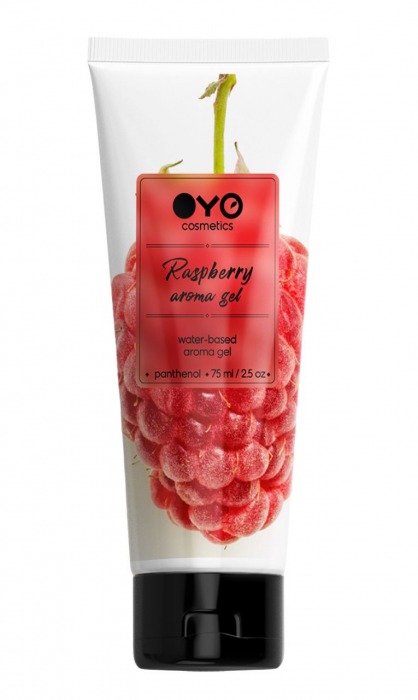 Лубрикант на водной основе OYO Aroma Gel Raspberry с ароматом малины - 75 мл. - OYO - купить с доставкой в Коломне