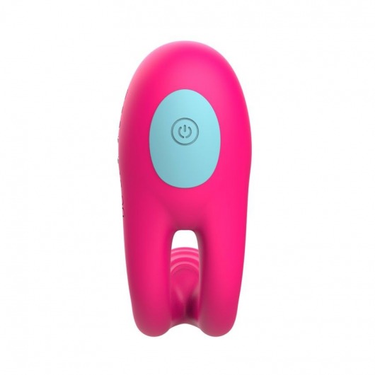 Розовое виброкольцо с пультом ДУ - I-MOON - в Коломне купить с доставкой