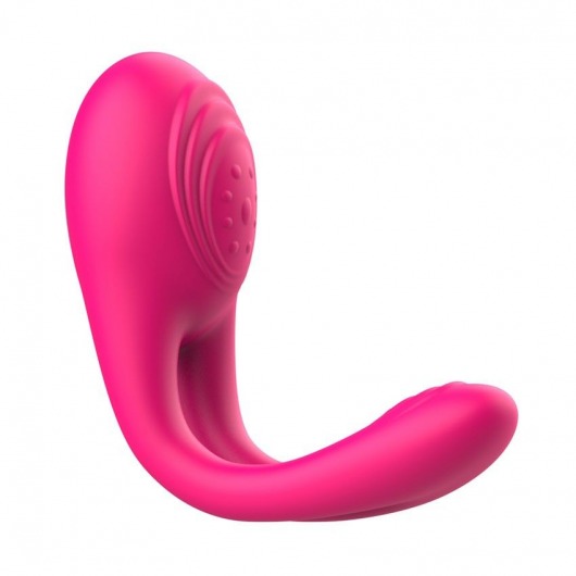 Розовое виброкольцо с пультом ДУ - I-MOON - в Коломне купить с доставкой