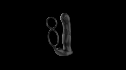 Черный вибромассажер простаты с эффектом фингеринга - 16 см. - Secwell - в Коломне купить с доставкой