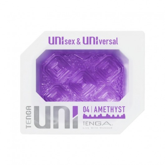 Фиолетовый мастурбатор-стимулятор Tenga Uni Amethyst - Tenga - в Коломне купить с доставкой